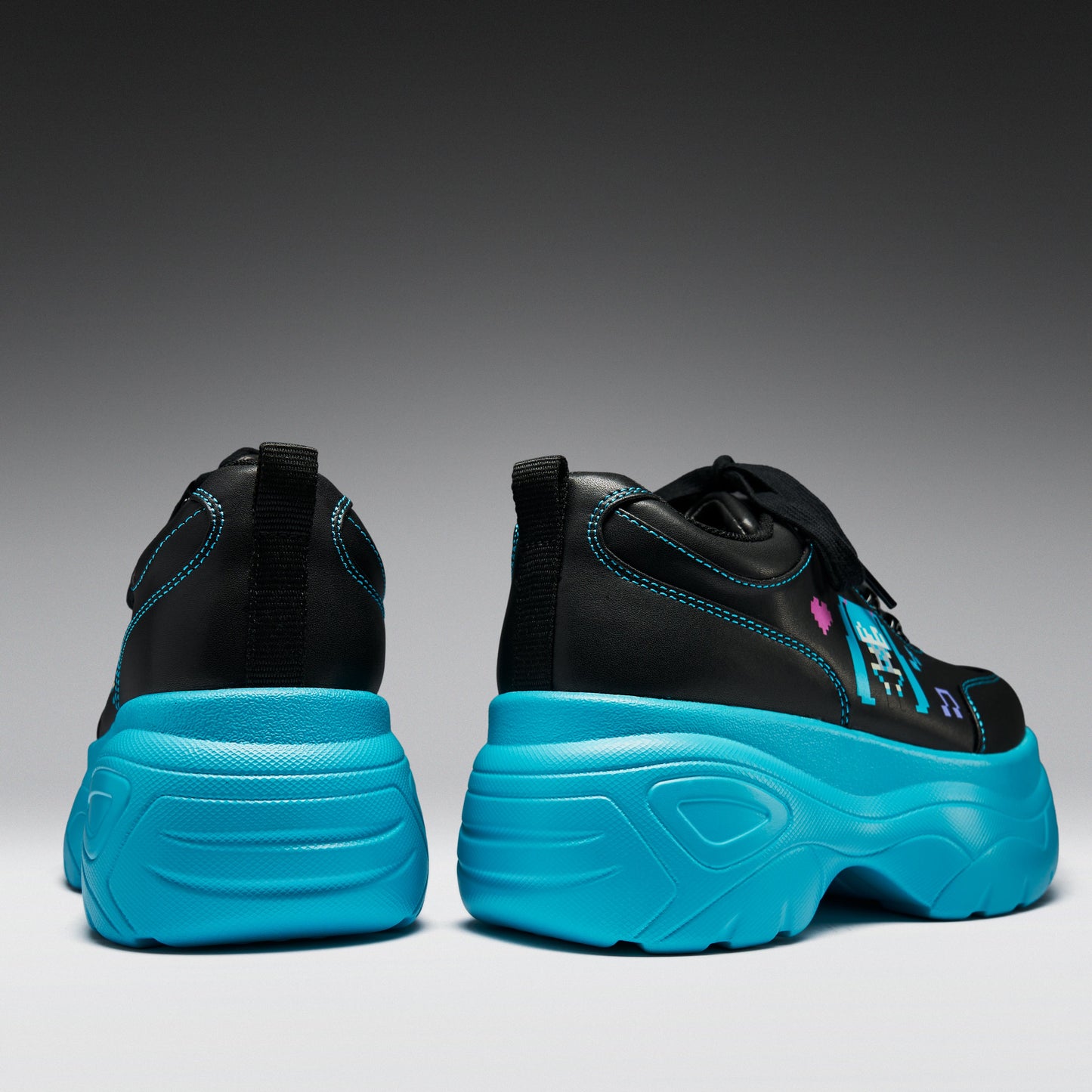 KOI Footwear - Virtual Diva Miku Chunky Trainers - Black