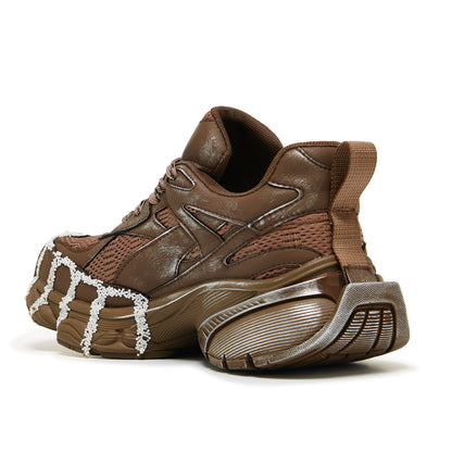 KOI Footwear - Forest Lines Mega Chunky Trainers - Brown