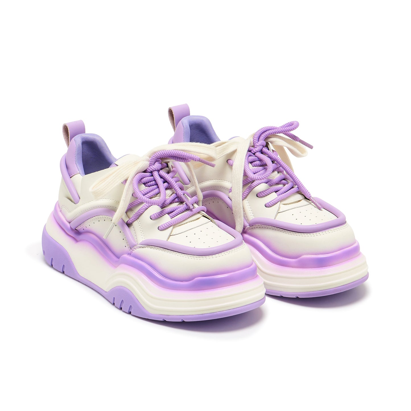 KOI Footwear - Neon Reef Platform Trainers - Violet