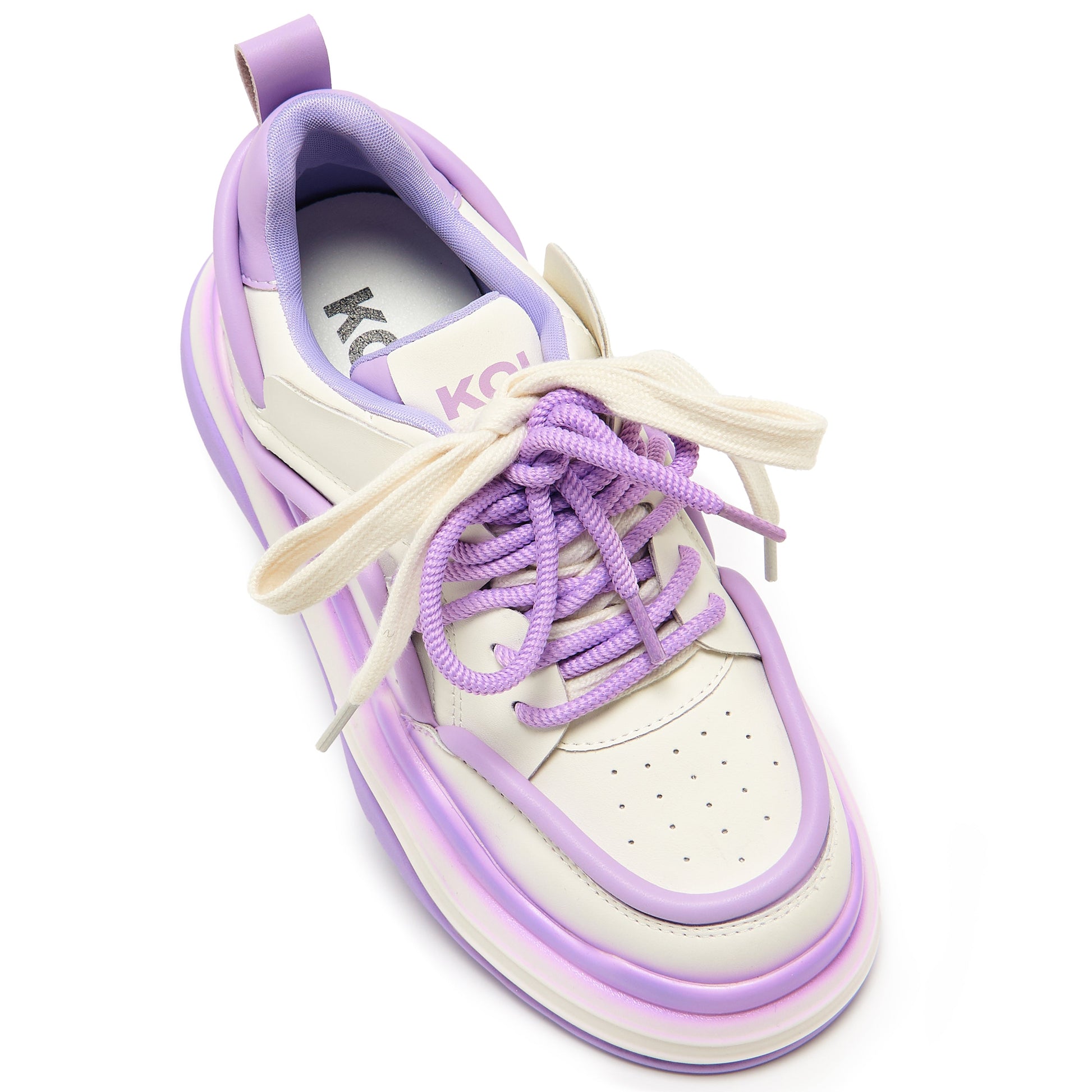 KOI Footwear - Neon Reef Platform Trainers - Violet