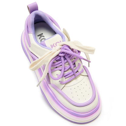 KOI Footwear - Neon Reef Platform Trainers - Violet
