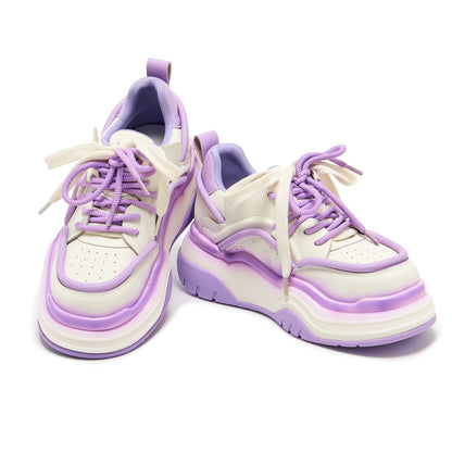 KOI Footwear - Neon Reef Platform Trainers - Violet