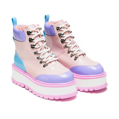 KOI Footwear - Kawaii Hydra Hi Shine Platform Boots