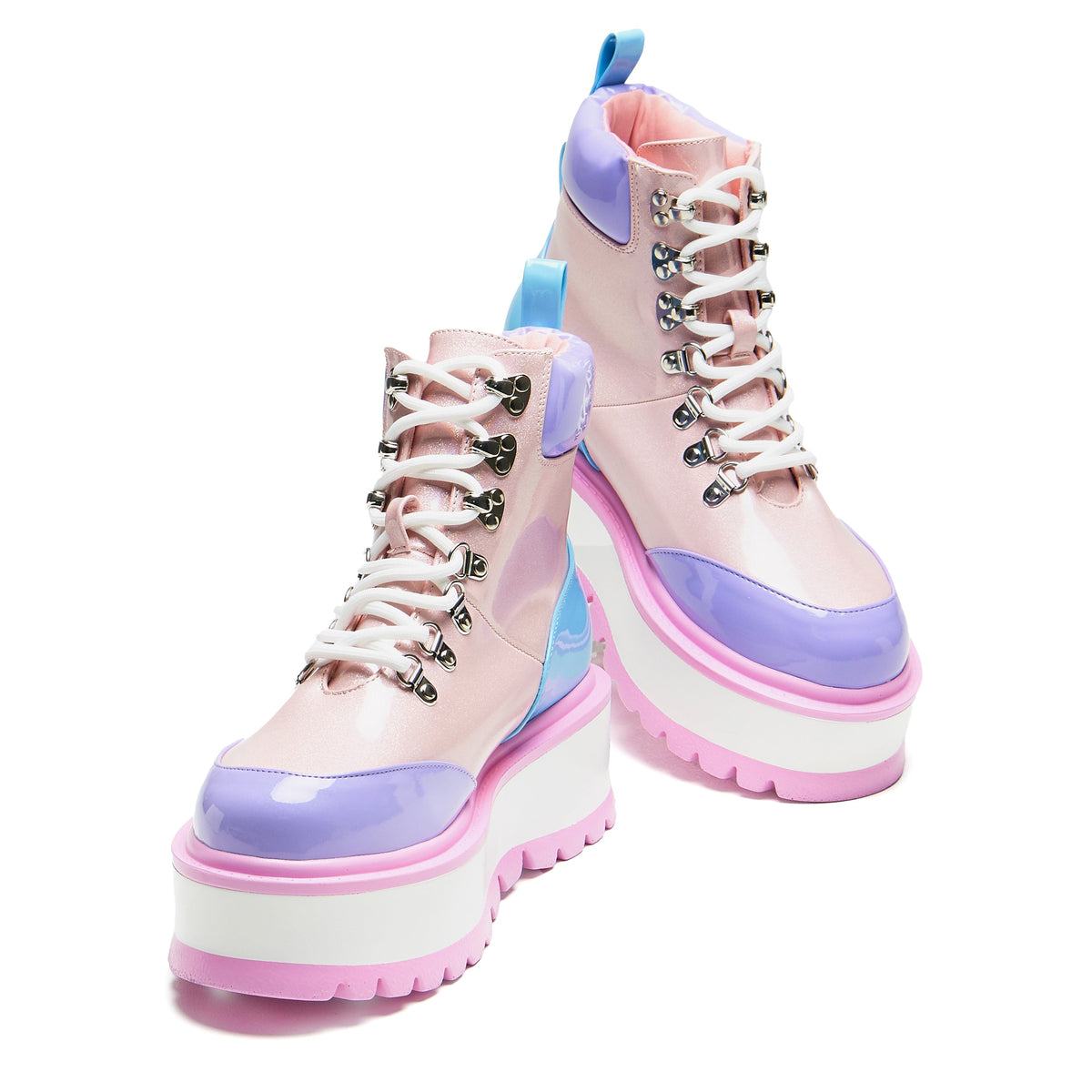 KOI Footwear - Kawaii Hydra Hi Shine Platform Boots