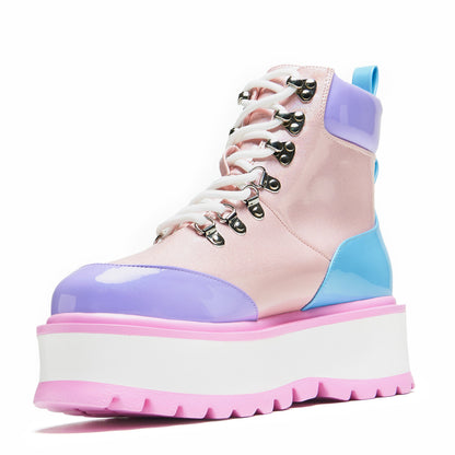 KOI Footwear - Kawaii Hydra Hi Shine Platform Boots