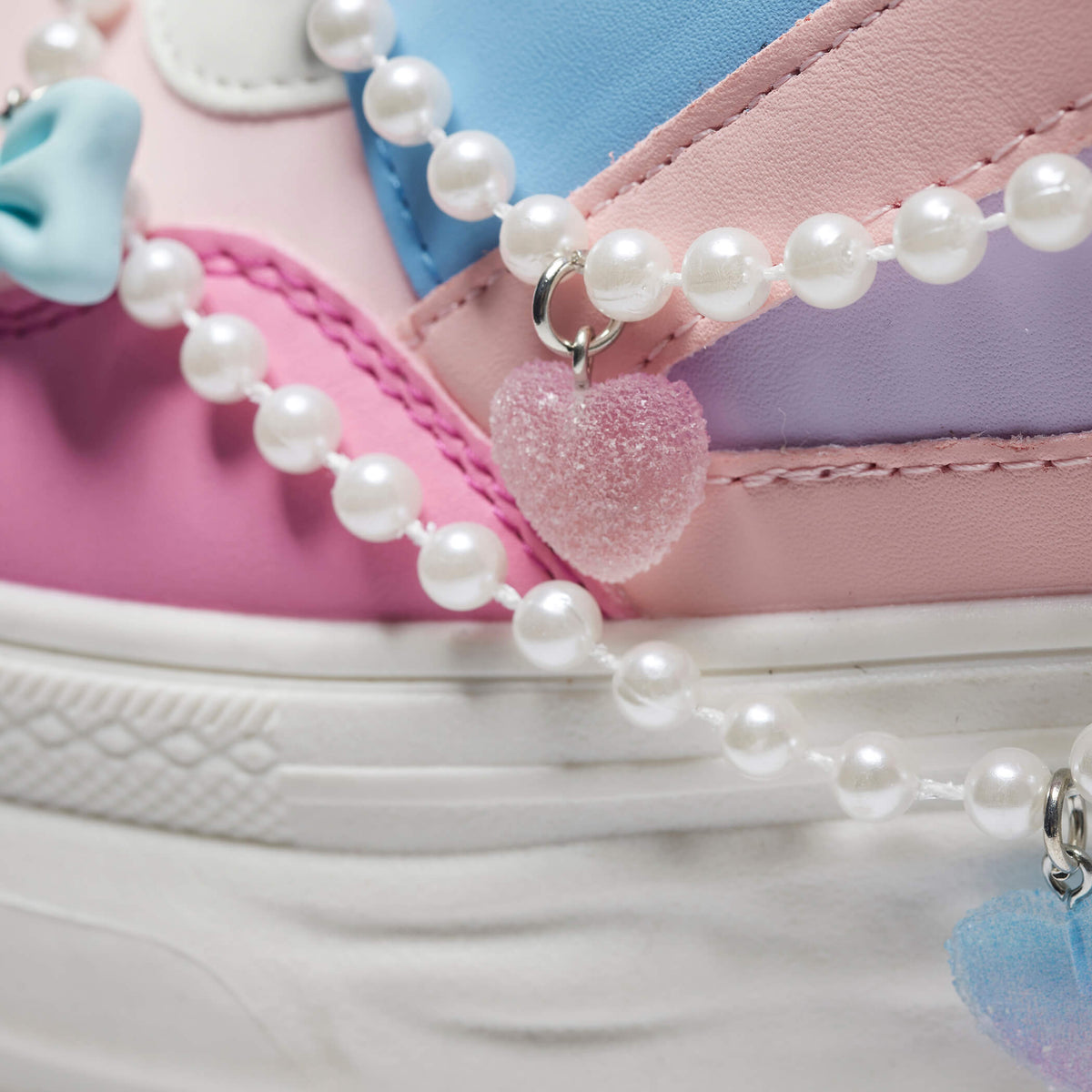KOI Footwear - Sugar Wishes Chunky Hi Top Trainers - Pastel Multi