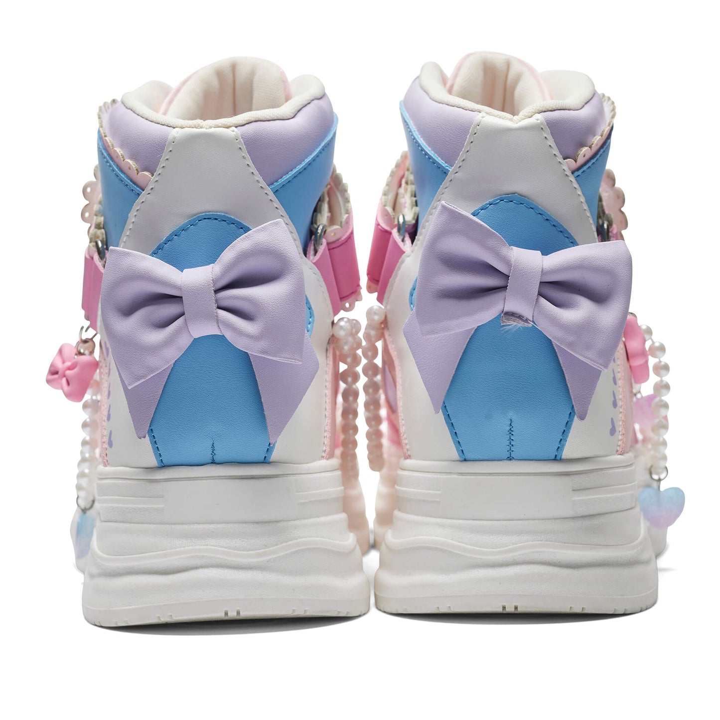 KOI Footwear - Sugar Wishes Chunky Hi Top Trainers - Pastel Multi
