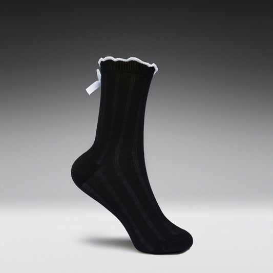 KOI Footwear - Sonnet Black Bow Socks