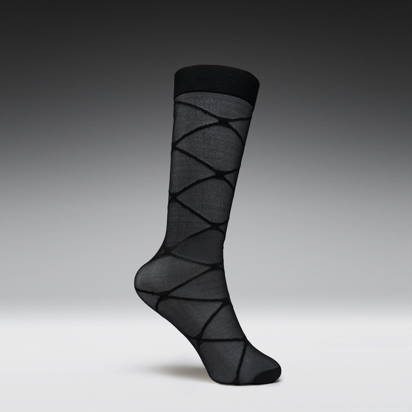 KOI Footwear - Ziva Black Sheer Long Socks