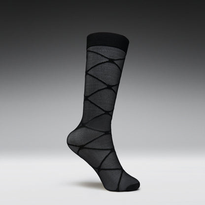 KOI Footwear - Ziva Black Sheer Long Socks