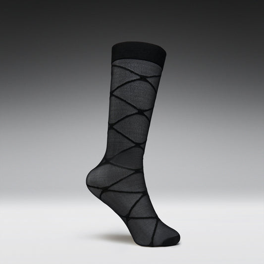 KOI Footwear - Ziva Black Sheer Long Socks