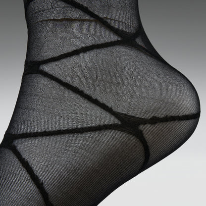 KOI Footwear - Ziva Black Sheer Long Socks