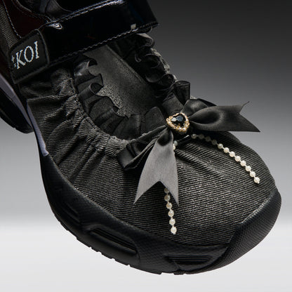 KOI Footwear - Starlet Ruffle Ballet Mary Janes - Black