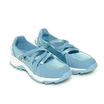 KOI Footwear - Kyubi Shimmering Ballet Mary Janes - Blue