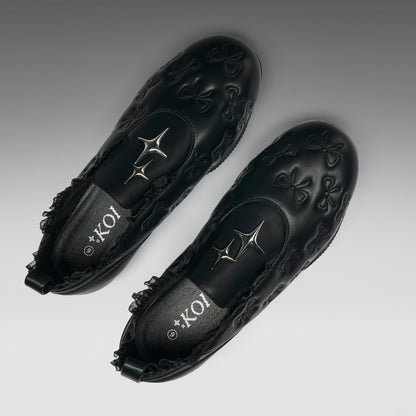 KOI Footwear - Heartbreaker Sporty Slip On Shoes - Black