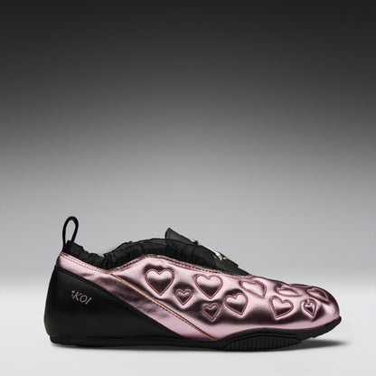 KOI Footwear - Heartbreaker Sporty Slip On Shoes - Pink