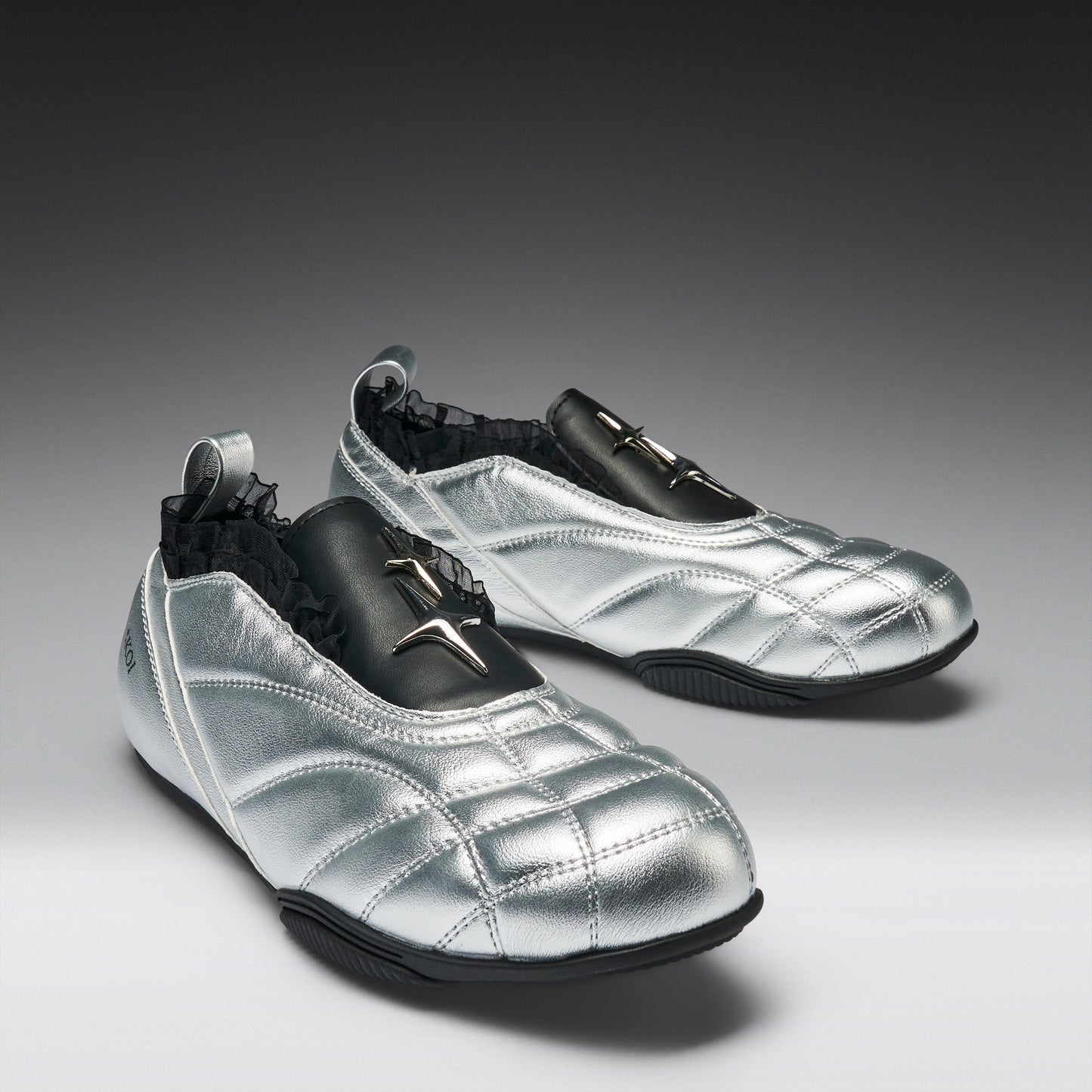 KOI Footwear - Heartbreaker Sporty Slip On Shoes - Silver