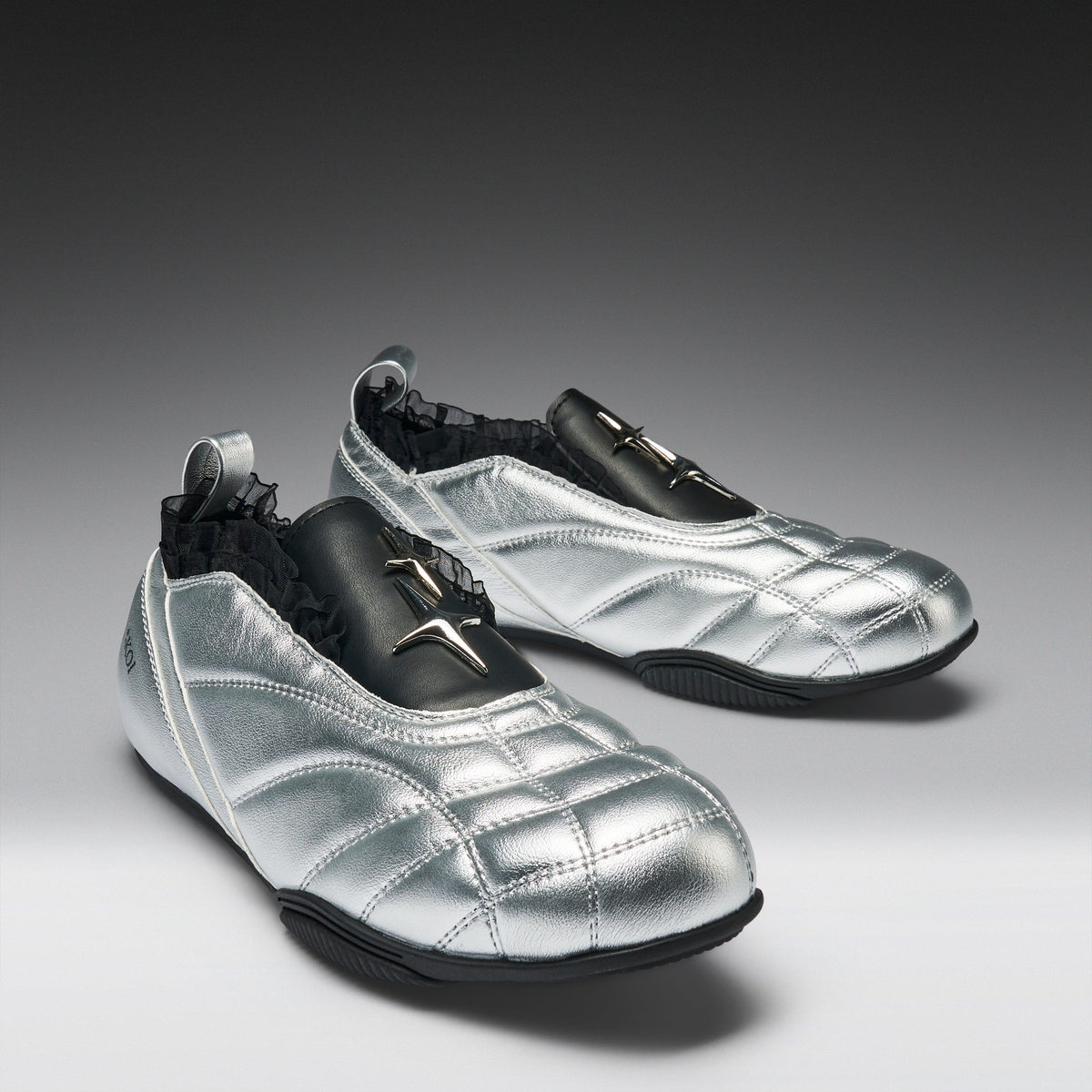 KOI Footwear - Heartbreaker Sporty Slip On Shoes - Silver