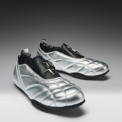 KOI Footwear - Heartbreaker Sporty Slip On Shoes - Silver