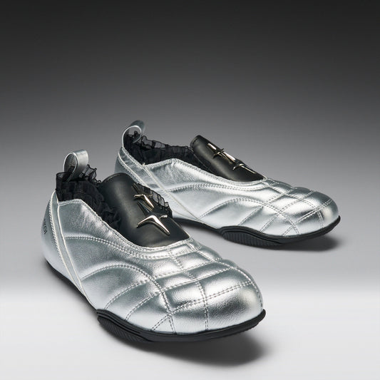 KOI Footwear - Heartbreaker Sporty Slip On Shoes - Silver