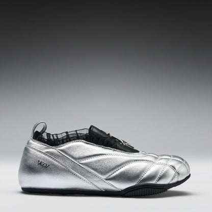 KOI Footwear - Heartbreaker Sporty Slip On Shoes - Silver