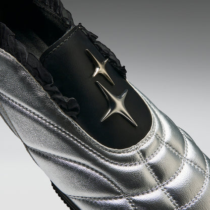 KOI Footwear - Heartbreaker Sporty Slip On Shoes - Silver
