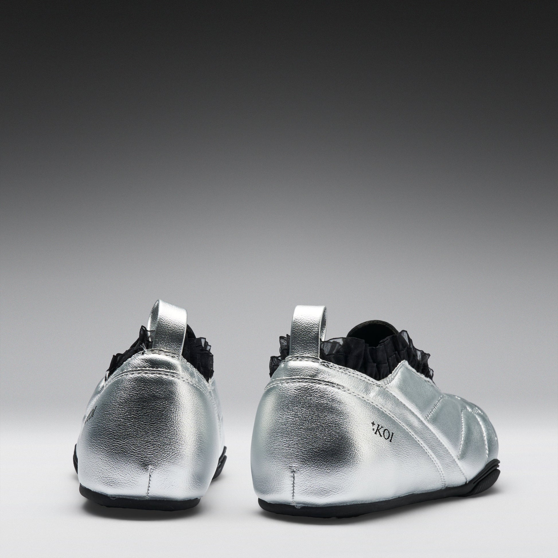 KOI Footwear - Heartbreaker Sporty Slip On Shoes - Silver