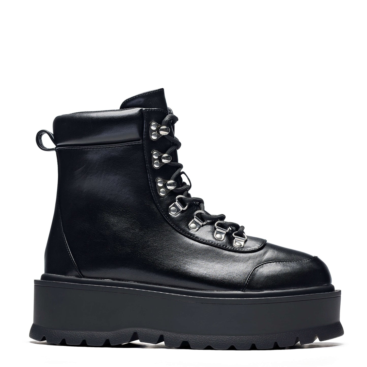 KOI Footwear - HYDRA All Black Matrix Platform Boots