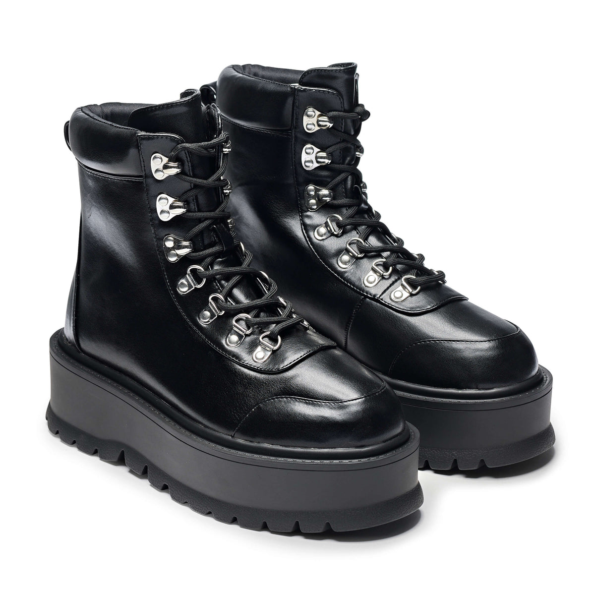 KOI Footwear - HYDRA All Black Matrix Platform Boots