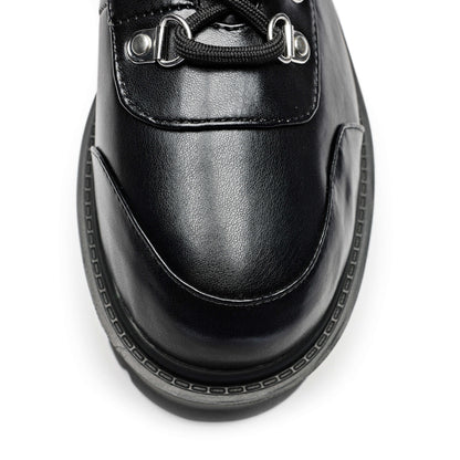 KOI Footwear - HYDRA All Black Matrix Platform Boots