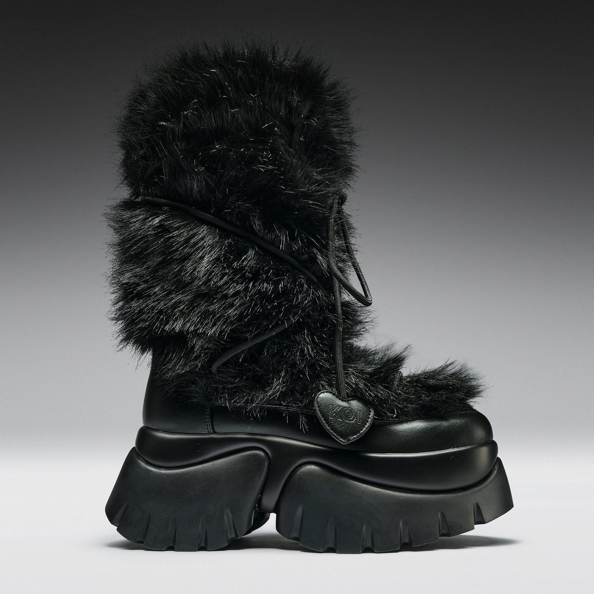 KOI Footwear - Midnight Sasquatch Fluffy Boots - Black