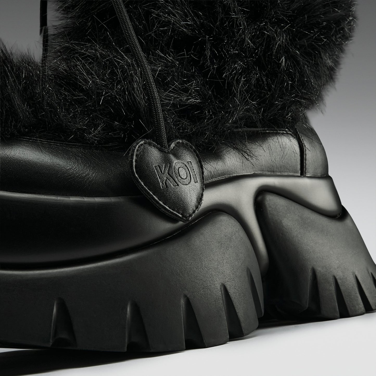 KOI Footwear - Midnight Sasquatch Fluffy Boots - Black