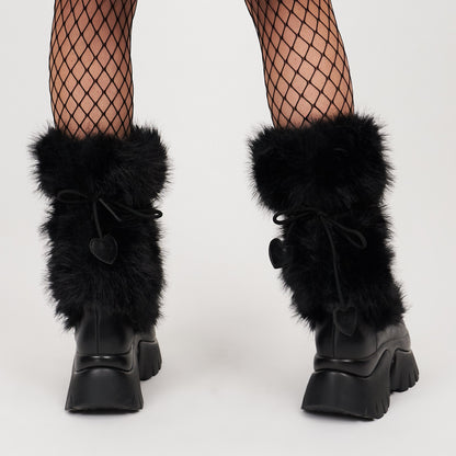 KOI Footwear - Midnight Sasquatch Fluffy Boots - Black