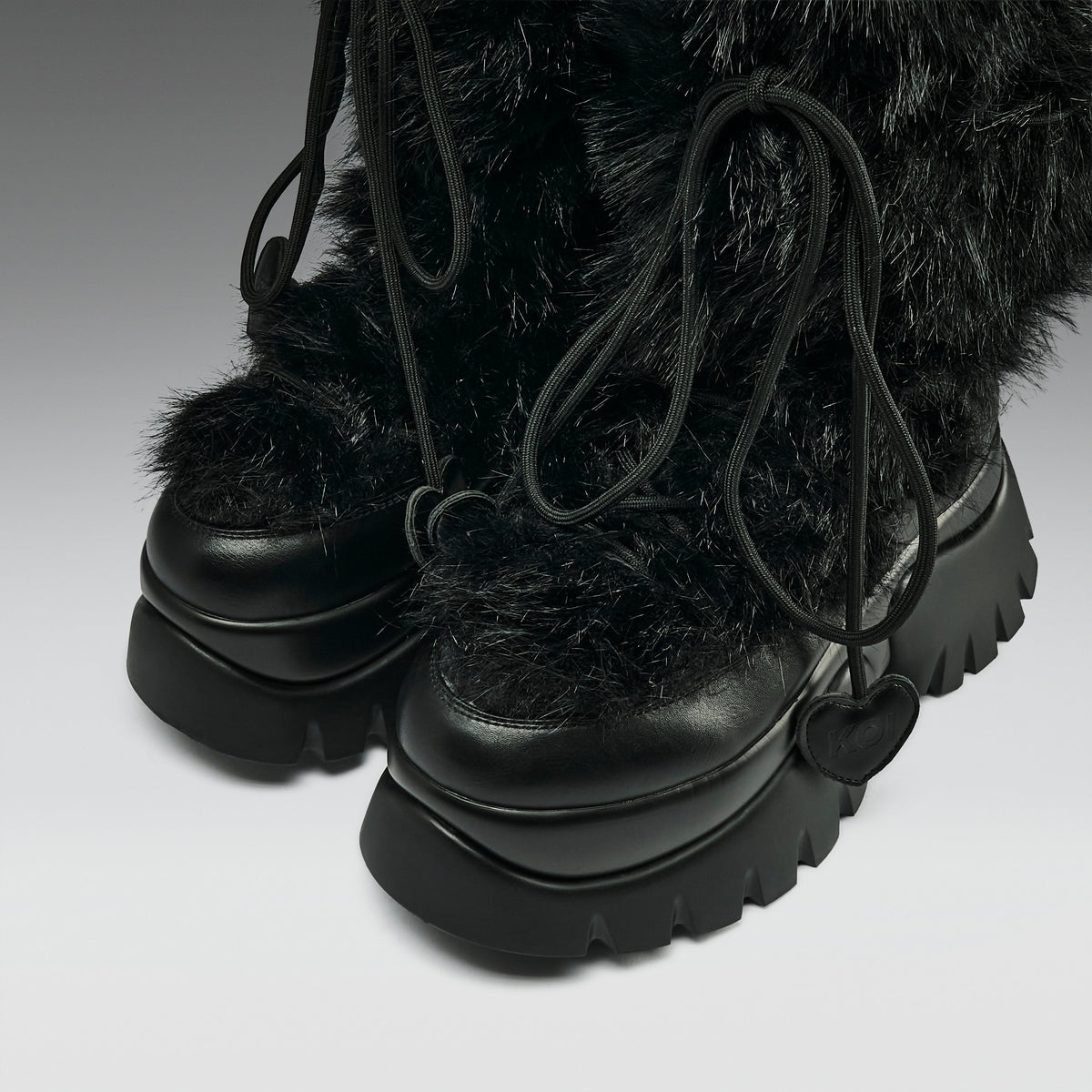 KOI Footwear - Midnight Sasquatch Fluffy Boots - Black