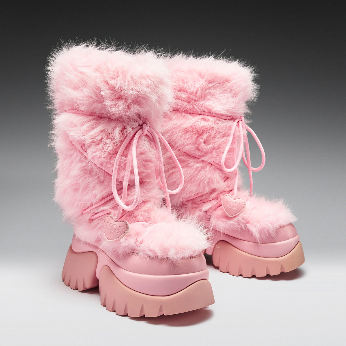 KOI Footwear - Kawaii Sasquatch Fluffy Boots - Pink