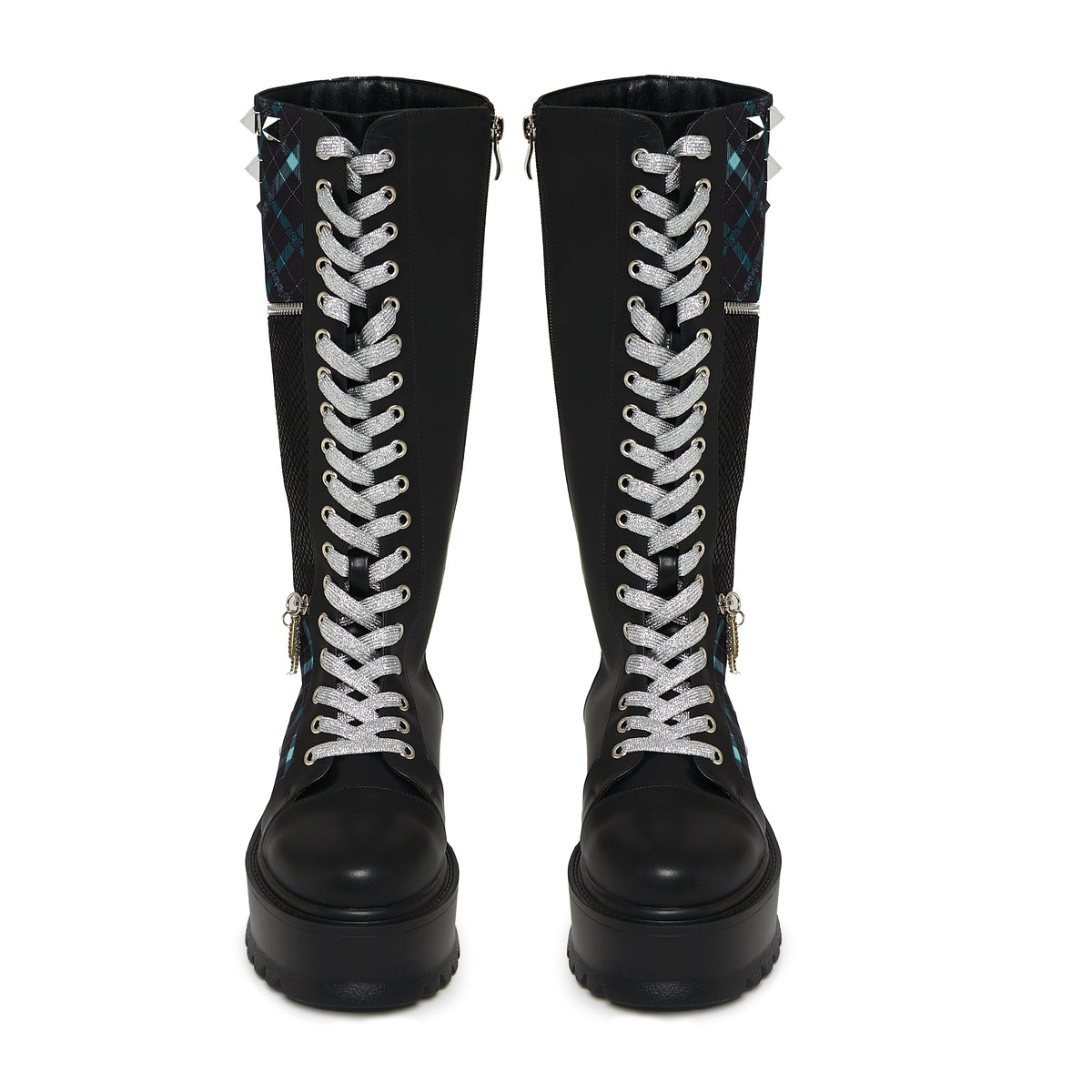 KOI Footwear - MONSTER HIGH Frankie Stein Firecracker Long Platform Boots - Green