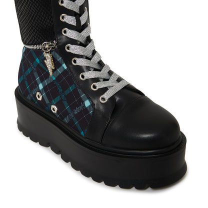 KOI Footwear - MONSTER HIGH Frankie Stein Firecracker Long Platform Boots - Green