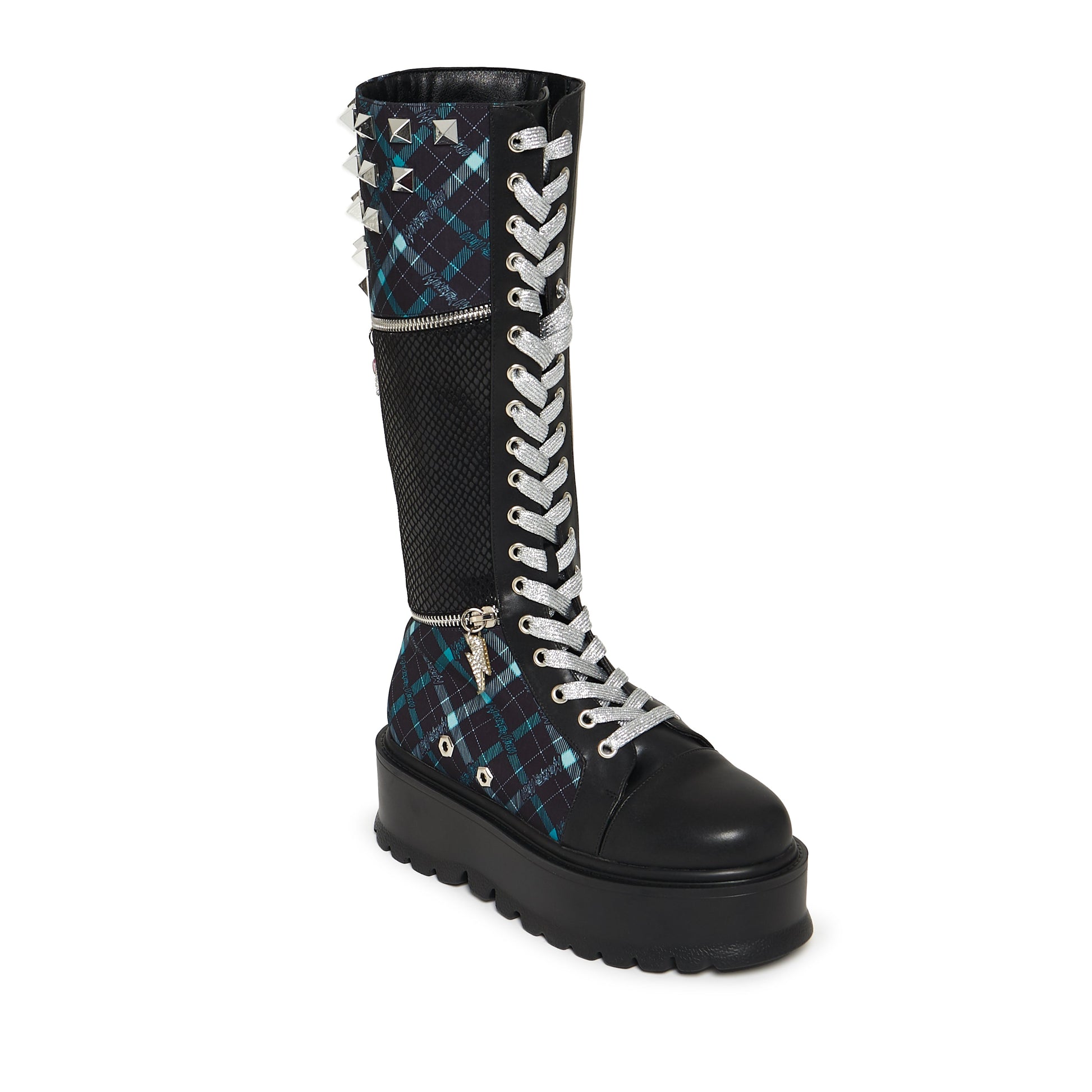 KOI Footwear - MONSTER HIGH Frankie Stein Firecracker Long Platform Boots - Green