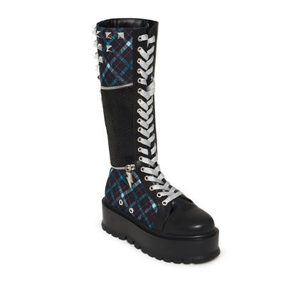 KOI Footwear - MONSTER HIGH Frankie Stein Firecracker Long Platform Boots - Green