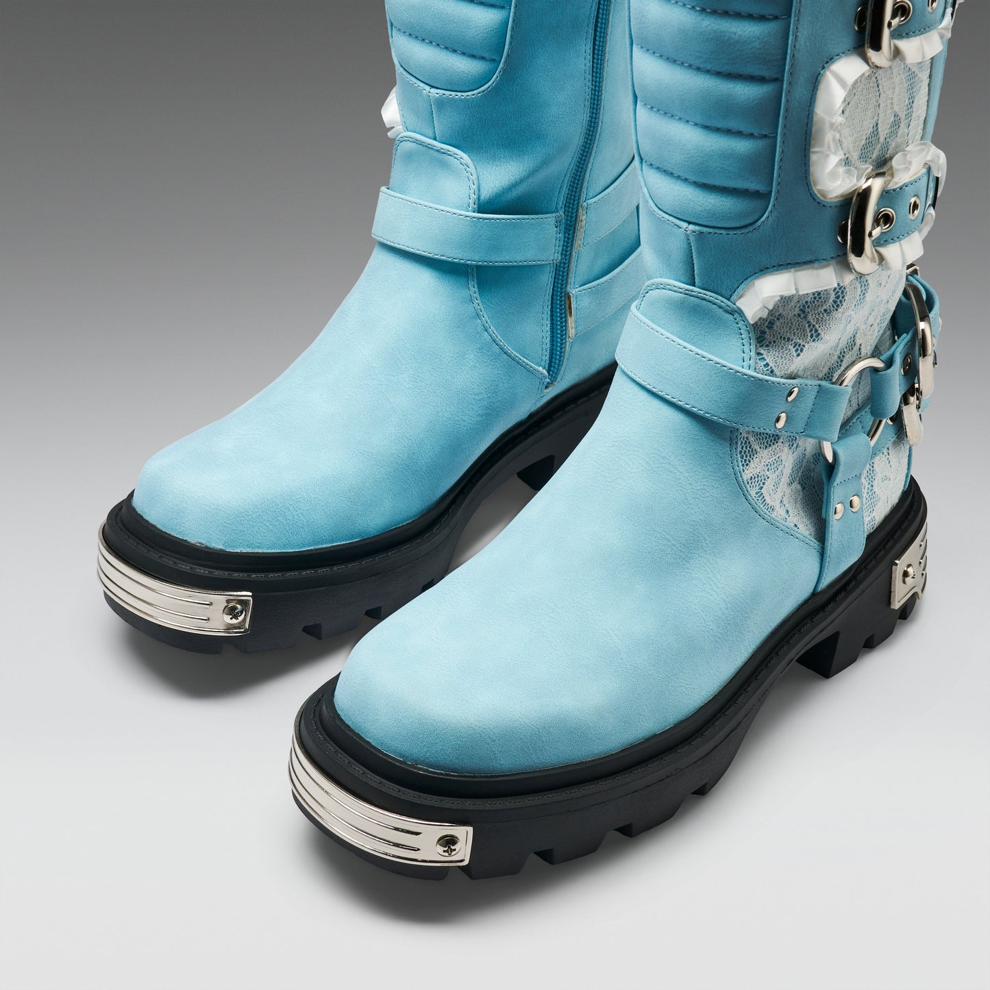 KOI Footwear - Jazmin Bean x KOI Blue Inside Whimsical Long Boots